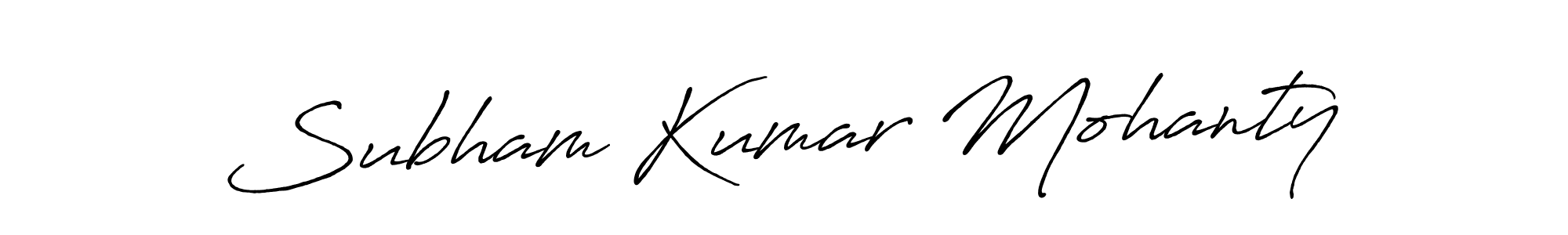 Design your own signature with our free online signature maker. With this signature software, you can create a handwritten (Antro_Vectra_Bolder) signature for name Subham Kumar Mohanty. Subham Kumar Mohanty signature style 7 images and pictures png