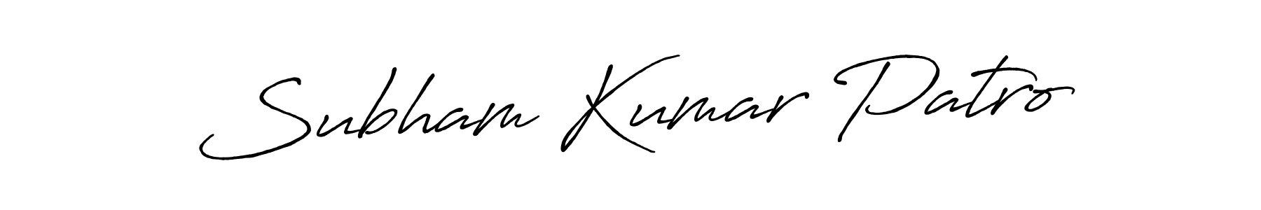 How to Draw Subham Kumar Patro signature style? Antro_Vectra_Bolder is a latest design signature styles for name Subham Kumar Patro. Subham Kumar Patro signature style 7 images and pictures png