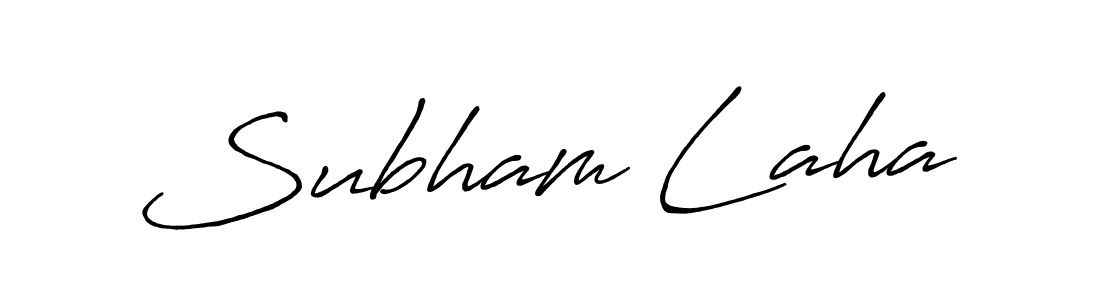 Also You can easily find your signature by using the search form. We will create Subham Laha name handwritten signature images for you free of cost using Antro_Vectra_Bolder sign style. Subham Laha signature style 7 images and pictures png