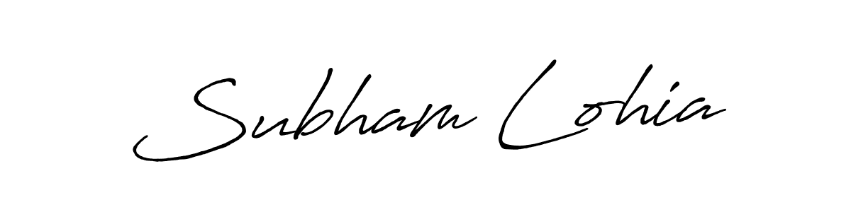 Make a beautiful signature design for name Subham Lohia. With this signature (Antro_Vectra_Bolder) style, you can create a handwritten signature for free. Subham Lohia signature style 7 images and pictures png