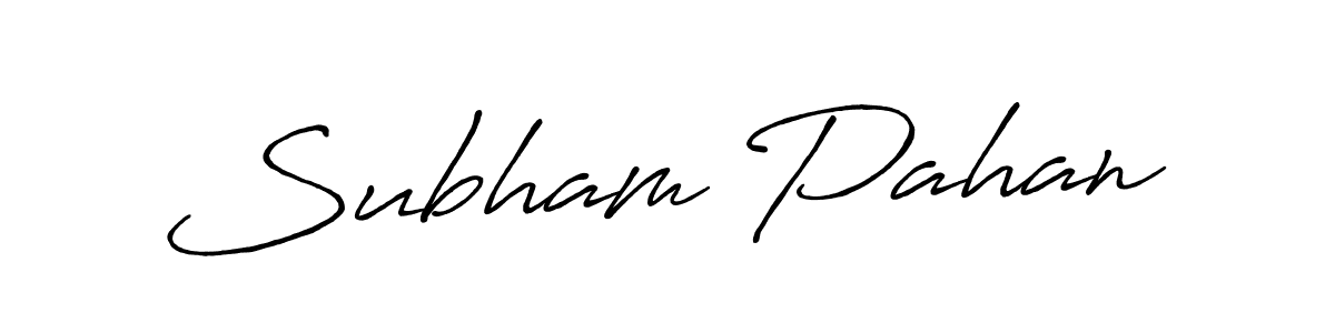 How to make Subham Pahan signature? Antro_Vectra_Bolder is a professional autograph style. Create handwritten signature for Subham Pahan name. Subham Pahan signature style 7 images and pictures png