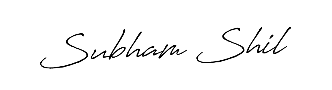 Also we have Subham Shil name is the best signature style. Create professional handwritten signature collection using Antro_Vectra_Bolder autograph style. Subham Shil signature style 7 images and pictures png