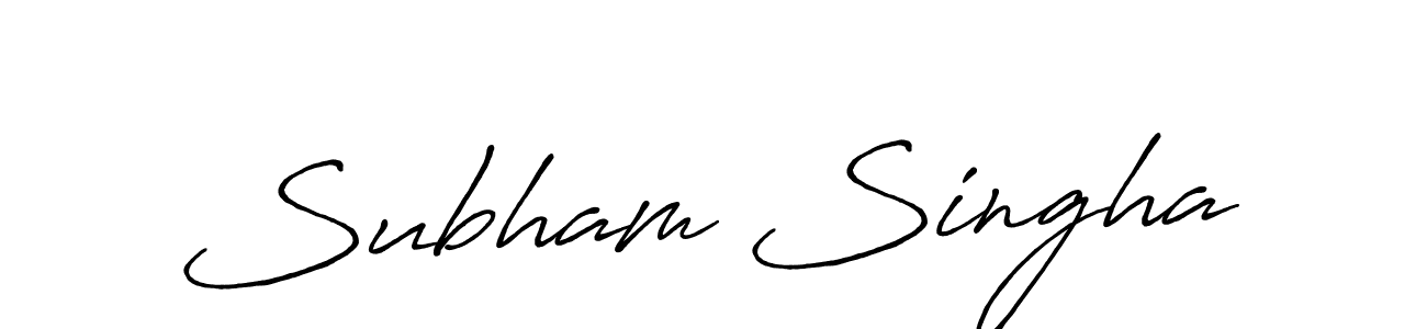 Make a short Subham Singha signature style. Manage your documents anywhere anytime using Antro_Vectra_Bolder. Create and add eSignatures, submit forms, share and send files easily. Subham Singha signature style 7 images and pictures png