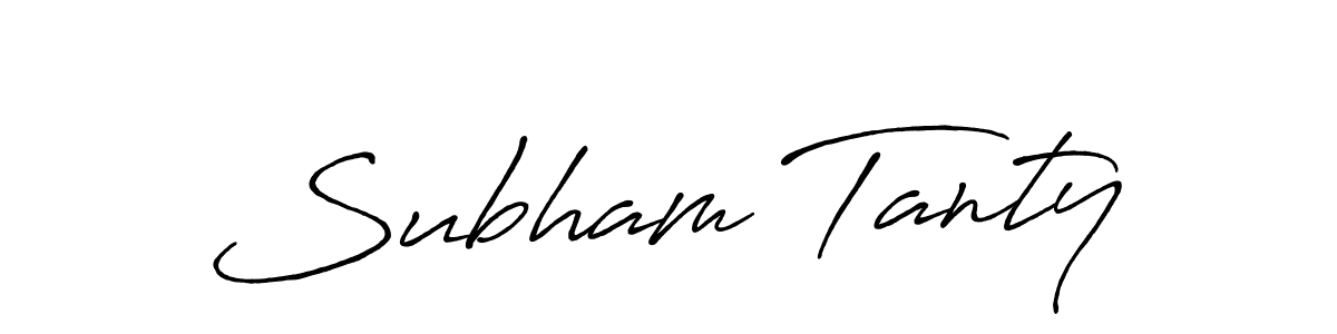 It looks lik you need a new signature style for name Subham Tanty. Design unique handwritten (Antro_Vectra_Bolder) signature with our free signature maker in just a few clicks. Subham Tanty signature style 7 images and pictures png