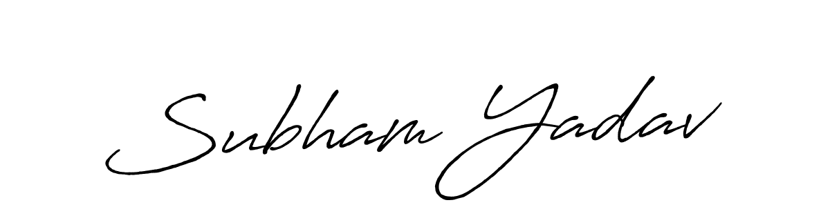 Make a beautiful signature design for name Subham Yadav. Use this online signature maker to create a handwritten signature for free. Subham Yadav signature style 7 images and pictures png