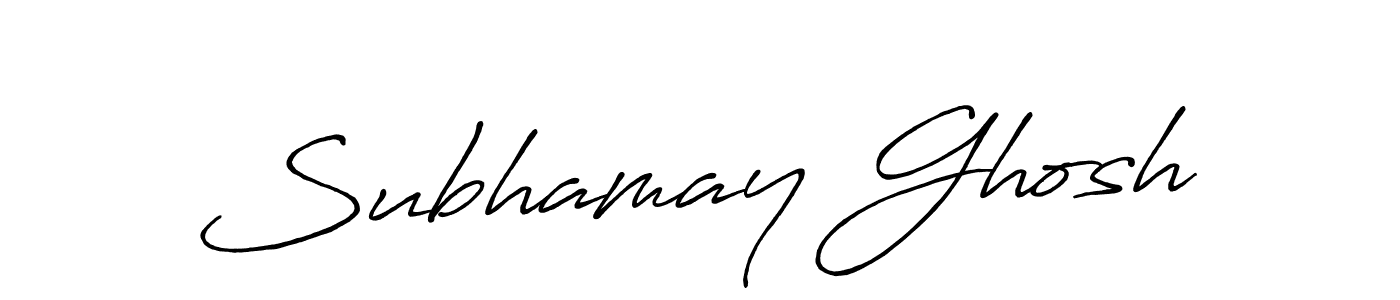 It looks lik you need a new signature style for name Subhamay Ghosh. Design unique handwritten (Antro_Vectra_Bolder) signature with our free signature maker in just a few clicks. Subhamay Ghosh signature style 7 images and pictures png