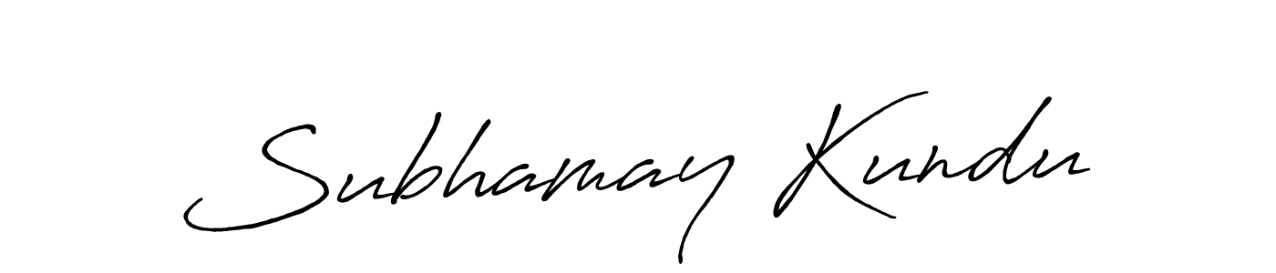 Subhamay Kundu stylish signature style. Best Handwritten Sign (Antro_Vectra_Bolder) for my name. Handwritten Signature Collection Ideas for my name Subhamay Kundu. Subhamay Kundu signature style 7 images and pictures png