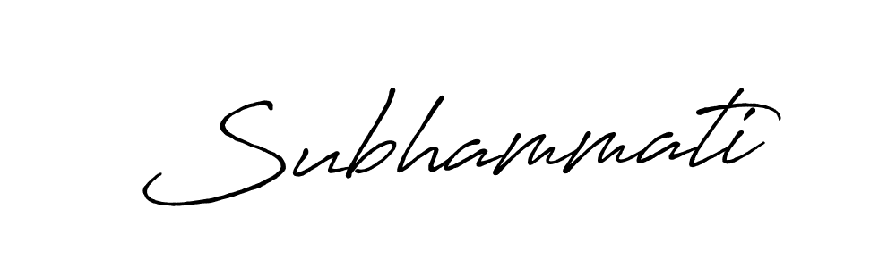 Also we have Subhammati name is the best signature style. Create professional handwritten signature collection using Antro_Vectra_Bolder autograph style. Subhammati signature style 7 images and pictures png