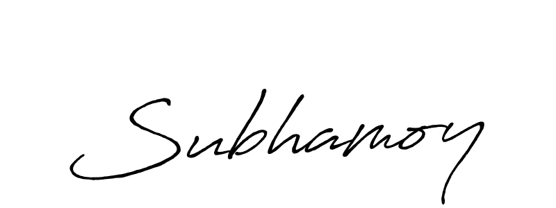 Create a beautiful signature design for name Subhamoy. With this signature (Antro_Vectra_Bolder) fonts, you can make a handwritten signature for free. Subhamoy signature style 7 images and pictures png