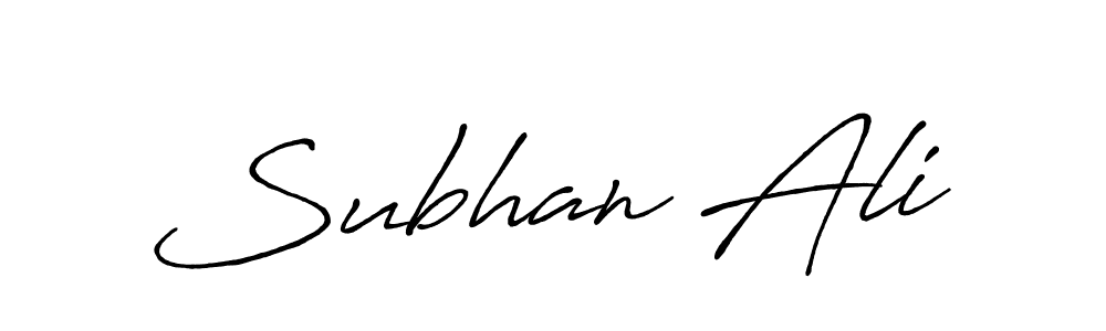 Make a short Subhan Ali signature style. Manage your documents anywhere anytime using Antro_Vectra_Bolder. Create and add eSignatures, submit forms, share and send files easily. Subhan Ali signature style 7 images and pictures png