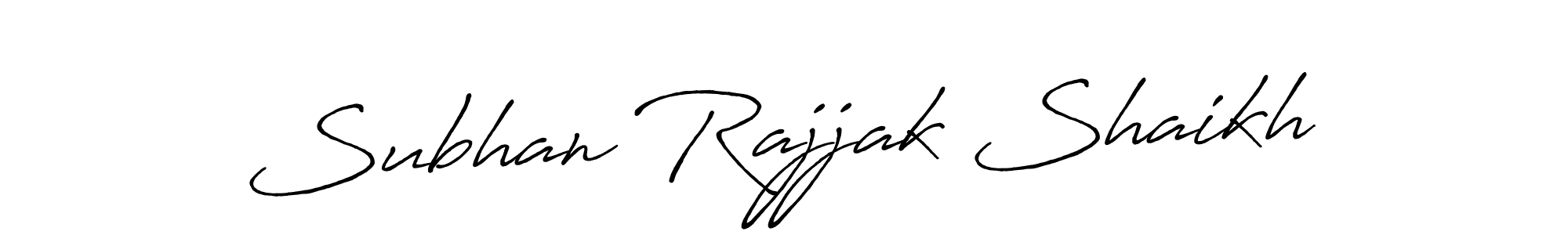 Subhan Rajjak Shaikh stylish signature style. Best Handwritten Sign (Antro_Vectra_Bolder) for my name. Handwritten Signature Collection Ideas for my name Subhan Rajjak Shaikh. Subhan Rajjak Shaikh signature style 7 images and pictures png