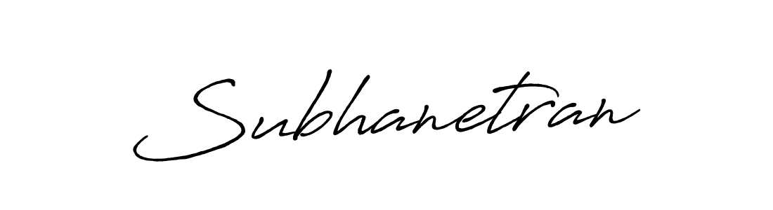 It looks lik you need a new signature style for name Subhanetran. Design unique handwritten (Antro_Vectra_Bolder) signature with our free signature maker in just a few clicks. Subhanetran signature style 7 images and pictures png