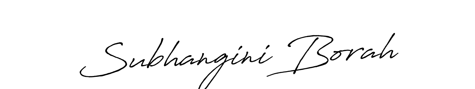 Create a beautiful signature design for name Subhangini Borah. With this signature (Antro_Vectra_Bolder) fonts, you can make a handwritten signature for free. Subhangini Borah signature style 7 images and pictures png