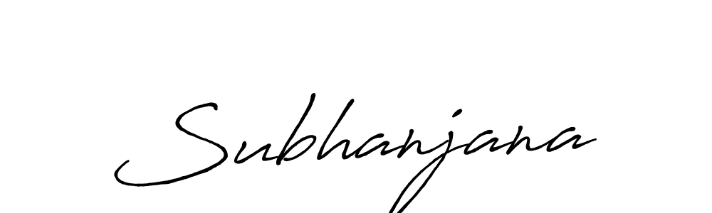 How to make Subhanjana signature? Antro_Vectra_Bolder is a professional autograph style. Create handwritten signature for Subhanjana name. Subhanjana signature style 7 images and pictures png