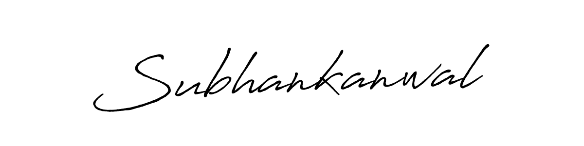 Create a beautiful signature design for name Subhankanwal. With this signature (Antro_Vectra_Bolder) fonts, you can make a handwritten signature for free. Subhankanwal signature style 7 images and pictures png