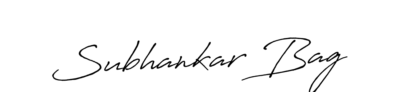 Create a beautiful signature design for name Subhankar Bag. With this signature (Antro_Vectra_Bolder) fonts, you can make a handwritten signature for free. Subhankar Bag signature style 7 images and pictures png