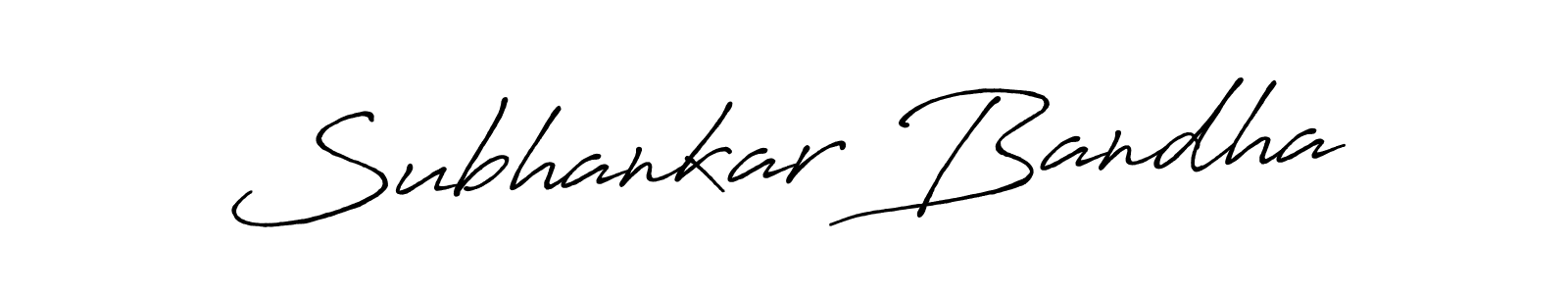 Make a beautiful signature design for name Subhankar Bandha. With this signature (Antro_Vectra_Bolder) style, you can create a handwritten signature for free. Subhankar Bandha signature style 7 images and pictures png