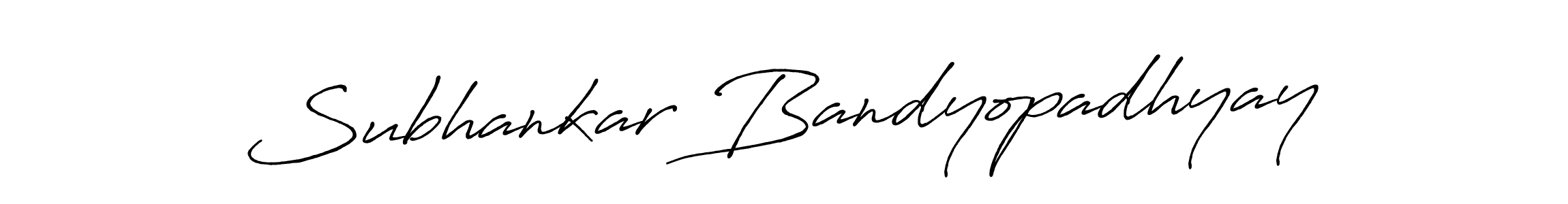 How to make Subhankar Bandyopadhyay name signature. Use Antro_Vectra_Bolder style for creating short signs online. This is the latest handwritten sign. Subhankar Bandyopadhyay signature style 7 images and pictures png