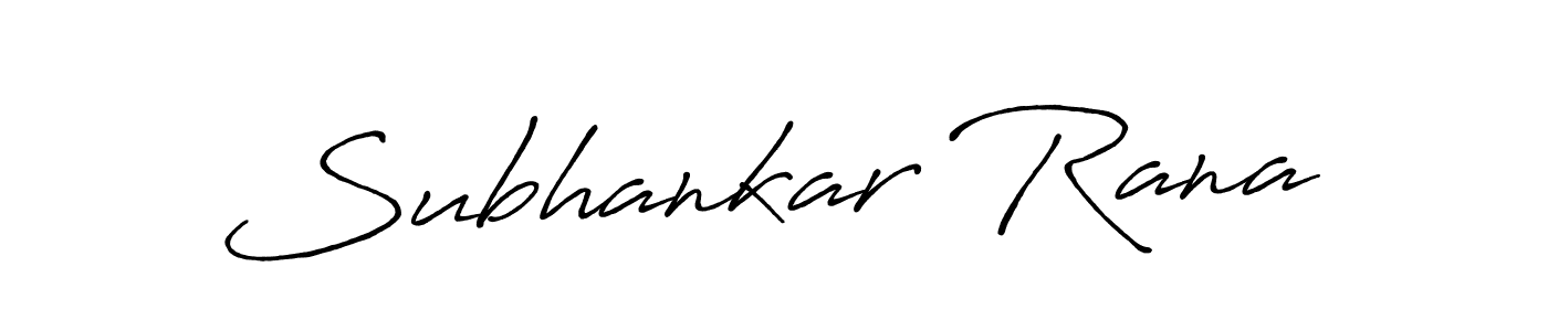 Make a beautiful signature design for name Subhankar Rana. With this signature (Antro_Vectra_Bolder) style, you can create a handwritten signature for free. Subhankar Rana signature style 7 images and pictures png