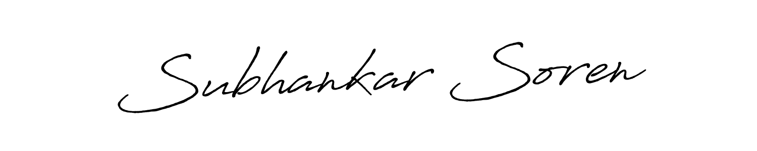 Once you've used our free online signature maker to create your best signature Antro_Vectra_Bolder style, it's time to enjoy all of the benefits that Subhankar Soren name signing documents. Subhankar Soren signature style 7 images and pictures png