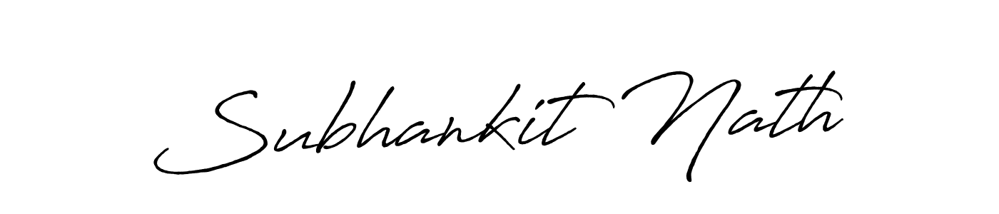 Use a signature maker to create a handwritten signature online. With this signature software, you can design (Antro_Vectra_Bolder) your own signature for name Subhankit Nath. Subhankit Nath signature style 7 images and pictures png