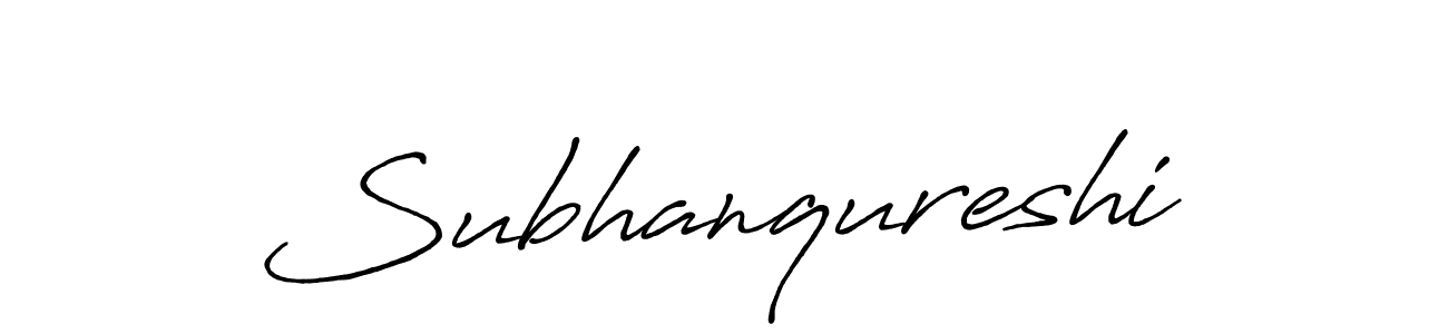 Create a beautiful signature design for name Subhanqureshi. With this signature (Antro_Vectra_Bolder) fonts, you can make a handwritten signature for free. Subhanqureshi signature style 7 images and pictures png