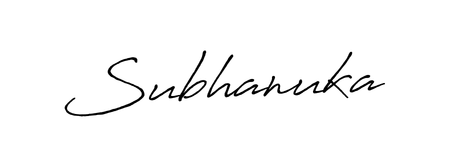 Subhanuka stylish signature style. Best Handwritten Sign (Antro_Vectra_Bolder) for my name. Handwritten Signature Collection Ideas for my name Subhanuka. Subhanuka signature style 7 images and pictures png