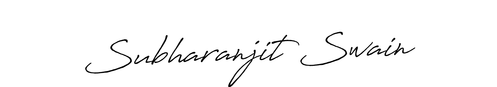 Create a beautiful signature design for name Subharanjit Swain. With this signature (Antro_Vectra_Bolder) fonts, you can make a handwritten signature for free. Subharanjit Swain signature style 7 images and pictures png
