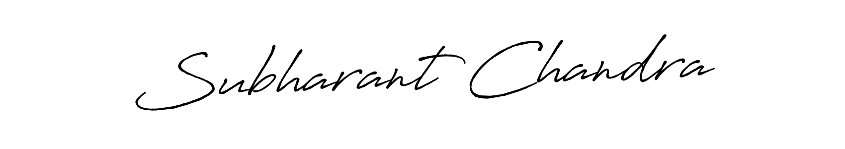 Antro_Vectra_Bolder is a professional signature style that is perfect for those who want to add a touch of class to their signature. It is also a great choice for those who want to make their signature more unique. Get Subharant Chandra name to fancy signature for free. Subharant Chandra signature style 7 images and pictures png