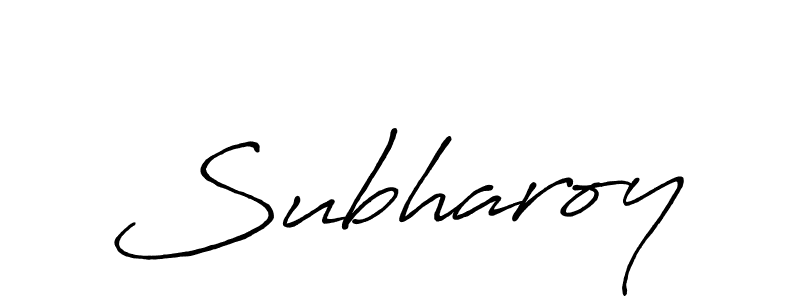 Once you've used our free online signature maker to create your best signature Antro_Vectra_Bolder style, it's time to enjoy all of the benefits that Subharoy name signing documents. Subharoy signature style 7 images and pictures png
