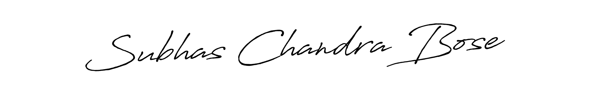 Design your own signature with our free online signature maker. With this signature software, you can create a handwritten (Antro_Vectra_Bolder) signature for name Subhas Chandra Bose. Subhas Chandra Bose signature style 7 images and pictures png
