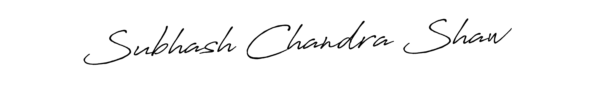 Subhash Chandra Shaw stylish signature style. Best Handwritten Sign (Antro_Vectra_Bolder) for my name. Handwritten Signature Collection Ideas for my name Subhash Chandra Shaw. Subhash Chandra Shaw signature style 7 images and pictures png