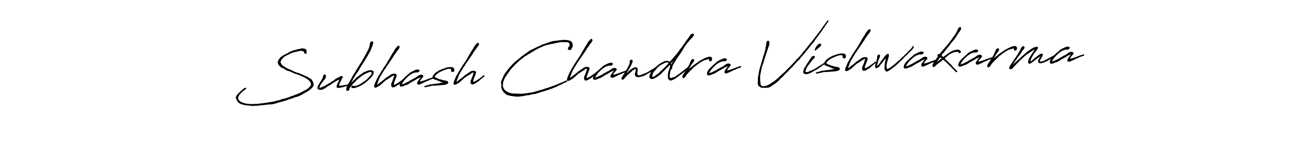 Also You can easily find your signature by using the search form. We will create Subhash Chandra Vishwakarma name handwritten signature images for you free of cost using Antro_Vectra_Bolder sign style. Subhash Chandra Vishwakarma signature style 7 images and pictures png