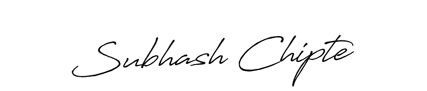 Create a beautiful signature design for name Subhash Chipte. With this signature (Antro_Vectra_Bolder) fonts, you can make a handwritten signature for free. Subhash Chipte signature style 7 images and pictures png