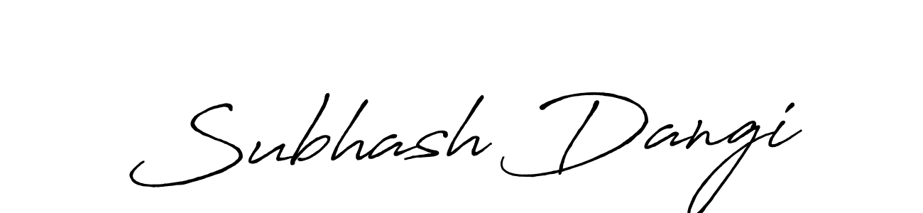 Similarly Antro_Vectra_Bolder is the best handwritten signature design. Signature creator online .You can use it as an online autograph creator for name Subhash Dangi. Subhash Dangi signature style 7 images and pictures png