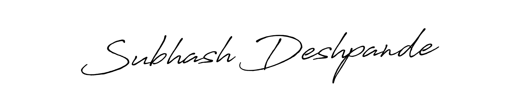 The best way (Antro_Vectra_Bolder) to make a short signature is to pick only two or three words in your name. The name Subhash Deshpande include a total of six letters. For converting this name. Subhash Deshpande signature style 7 images and pictures png