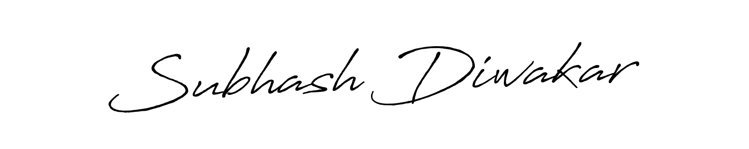 Subhash Diwakar stylish signature style. Best Handwritten Sign (Antro_Vectra_Bolder) for my name. Handwritten Signature Collection Ideas for my name Subhash Diwakar. Subhash Diwakar signature style 7 images and pictures png