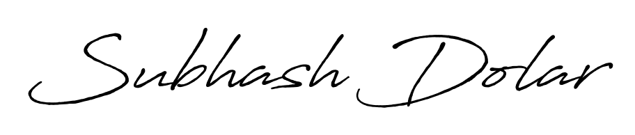 Discover how Subhash Dolar looks in an executive cursive font (Antro_Vectra_Bolder). Perfect for legal documents, invoices, and certificates. Subhash Dolar signature style 7 images and pictures png
