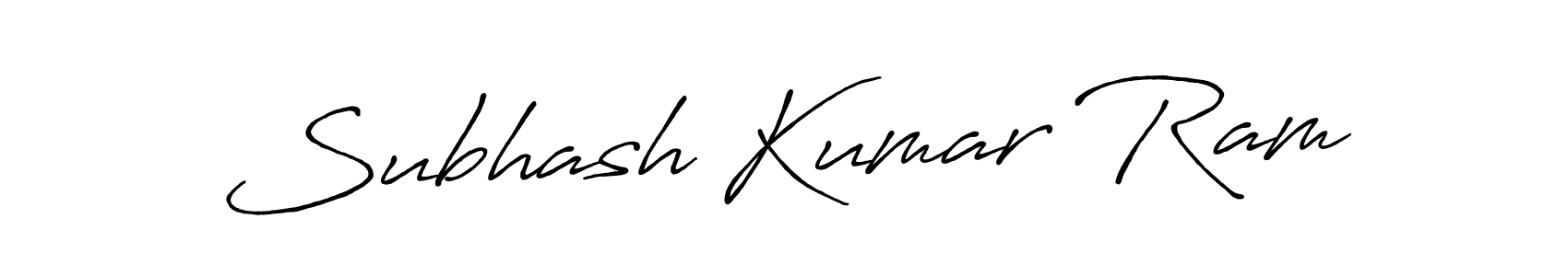 Also we have Subhash Kumar Ram name is the best signature style. Create professional handwritten signature collection using Antro_Vectra_Bolder autograph style. Subhash Kumar Ram signature style 7 images and pictures png