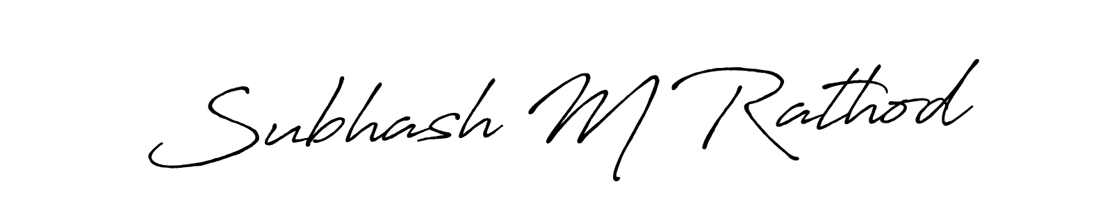 You should practise on your own different ways (Antro_Vectra_Bolder) to write your name (Subhash M Rathod) in signature. don't let someone else do it for you. Subhash M Rathod signature style 7 images and pictures png