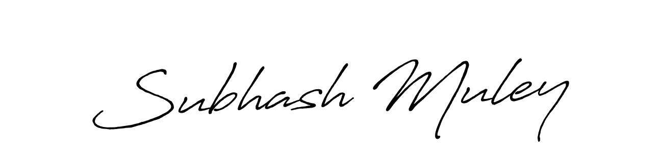 if you are searching for the best signature style for your name Subhash Muley. so please give up your signature search. here we have designed multiple signature styles  using Antro_Vectra_Bolder. Subhash Muley signature style 7 images and pictures png