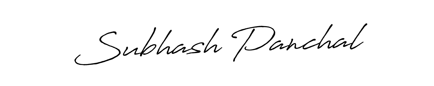 Subhash Panchal stylish signature style. Best Handwritten Sign (Antro_Vectra_Bolder) for my name. Handwritten Signature Collection Ideas for my name Subhash Panchal. Subhash Panchal signature style 7 images and pictures png