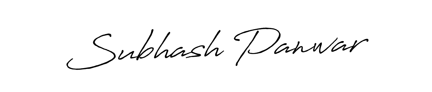 It looks lik you need a new signature style for name Subhash Panwar. Design unique handwritten (Antro_Vectra_Bolder) signature with our free signature maker in just a few clicks. Subhash Panwar signature style 7 images and pictures png