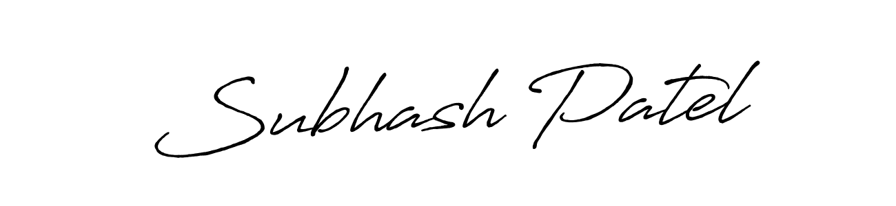 This is the best signature style for the Subhash Patel name. Also you like these signature font (Antro_Vectra_Bolder). Mix name signature. Subhash Patel signature style 7 images and pictures png