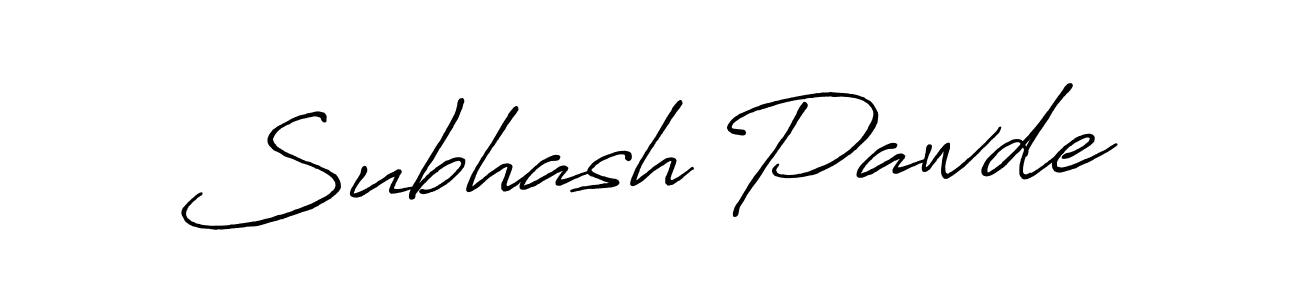 Create a beautiful signature design for name Subhash Pawde. With this signature (Antro_Vectra_Bolder) fonts, you can make a handwritten signature for free. Subhash Pawde signature style 7 images and pictures png