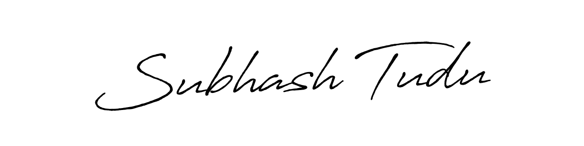 Subhash Tudu stylish signature style. Best Handwritten Sign (Antro_Vectra_Bolder) for my name. Handwritten Signature Collection Ideas for my name Subhash Tudu. Subhash Tudu signature style 7 images and pictures png