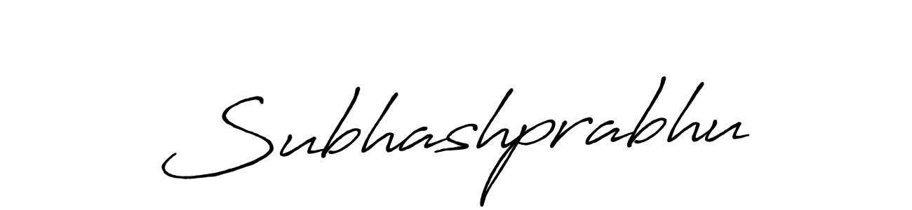 Design your own signature with our free online signature maker. With this signature software, you can create a handwritten (Antro_Vectra_Bolder) signature for name Subhashprabhu. Subhashprabhu signature style 7 images and pictures png