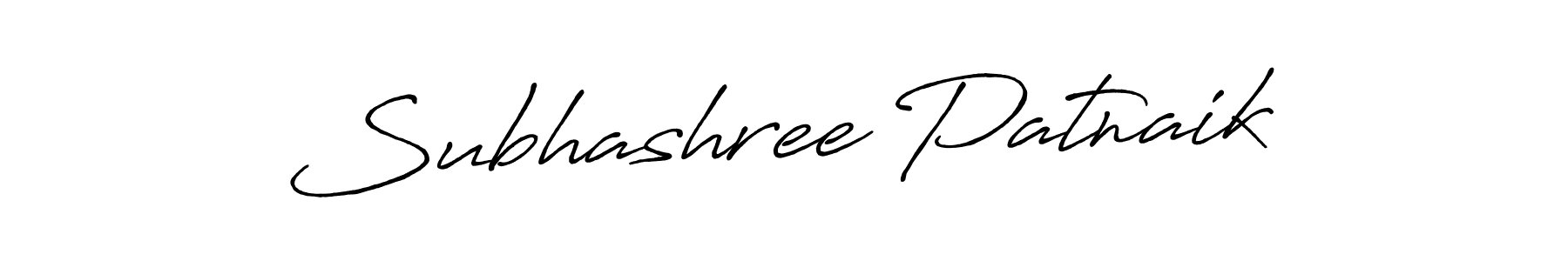 Make a beautiful signature design for name Subhashree Patnaik. With this signature (Antro_Vectra_Bolder) style, you can create a handwritten signature for free. Subhashree Patnaik signature style 7 images and pictures png