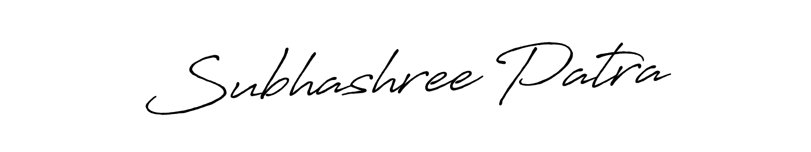 Make a beautiful signature design for name Subhashree Patra. With this signature (Antro_Vectra_Bolder) style, you can create a handwritten signature for free. Subhashree Patra signature style 7 images and pictures png