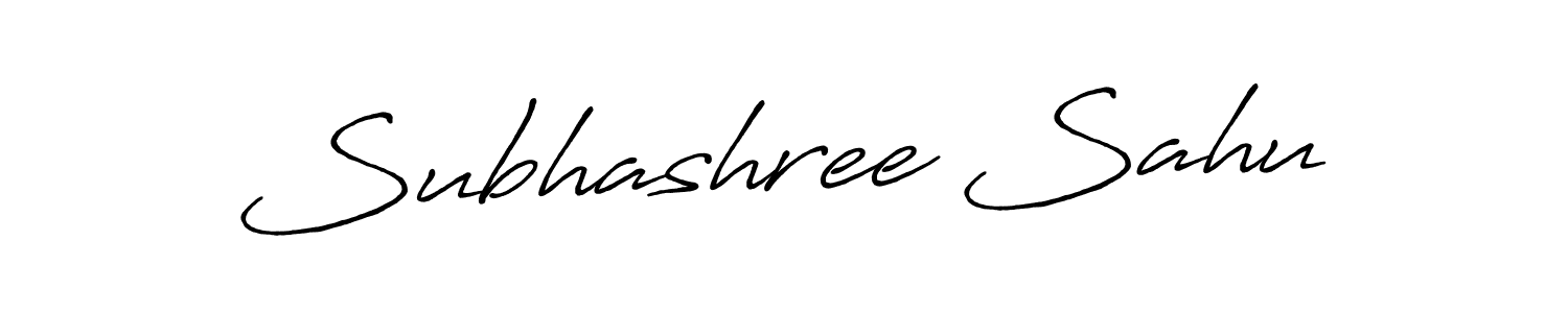 Use a signature maker to create a handwritten signature online. With this signature software, you can design (Antro_Vectra_Bolder) your own signature for name Subhashree Sahu. Subhashree Sahu signature style 7 images and pictures png